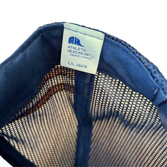 VINTAGE 80s Brotherhood Locomotive Engineers Trucker Net Cap - Picture 7 of 7